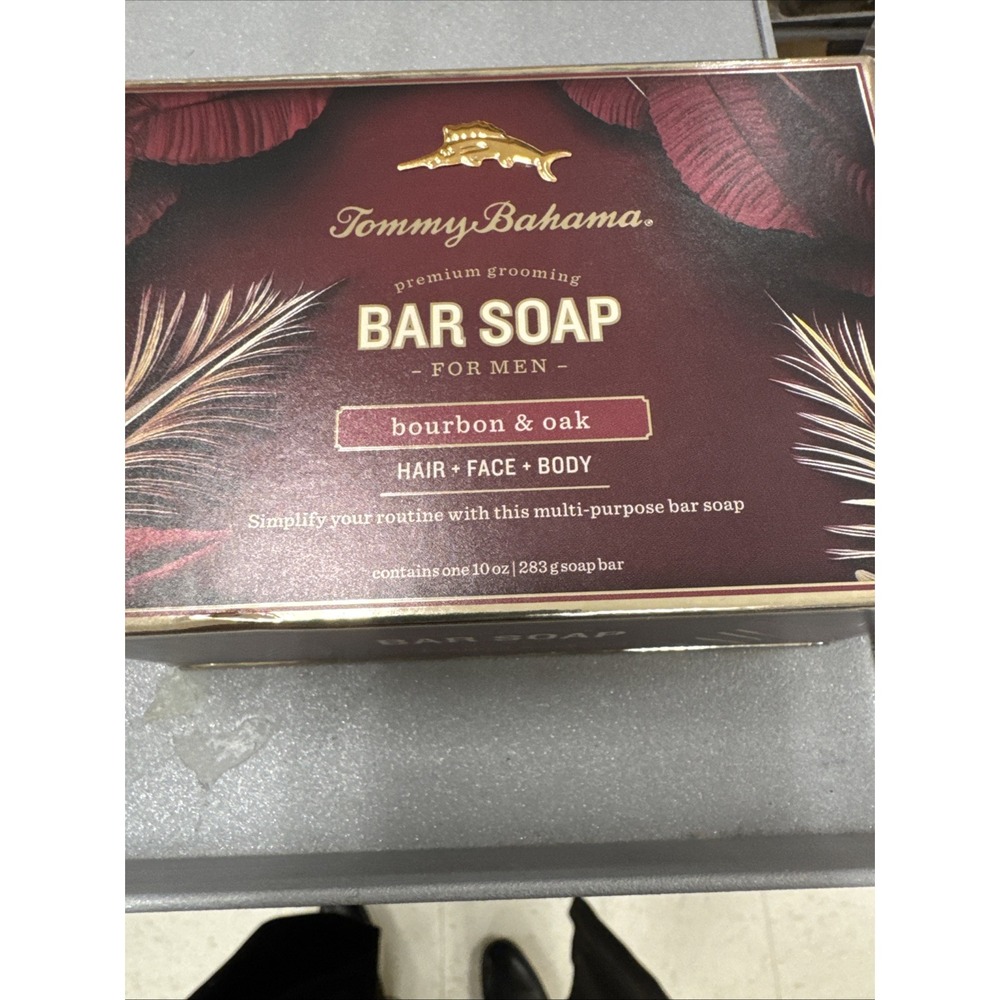Tommy Bahama Bar Soap For Men - Bourbon & Oak - Hair / Face / Body ( 10oz )
